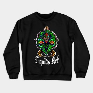 Trippy Face Place w/ Liquidsart Crewneck Sweatshirt